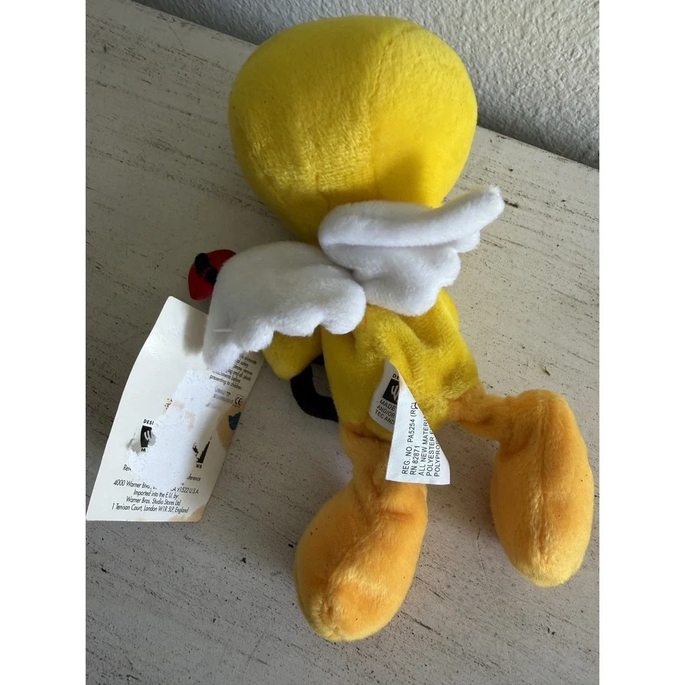 WB Warner Bros Tweety Cupid Valentine's Bean Bag Plush - Picture 3 of 5